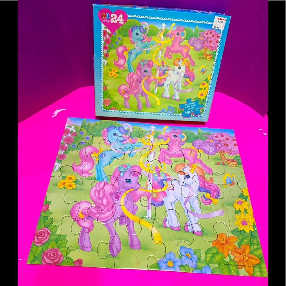 MY LITTLE PONY G2 VINTAGE 90s COLLECTABLE JIGSAW PUZZLE w/BOX